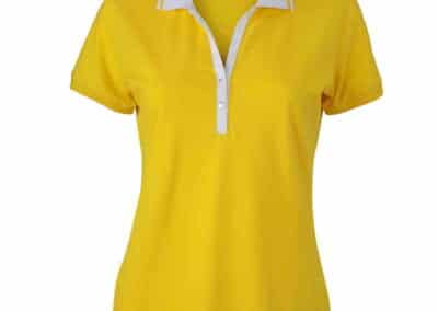 JN158-Damen-Elastic-Polo-gelb