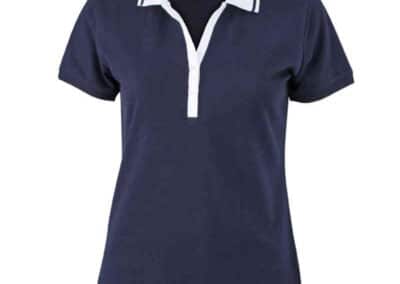 JN158-Damen-Elastic-Polo-navy
