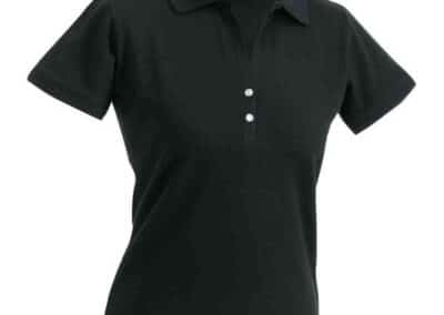 JN158-Damen-Elastic-Polo-schwarz