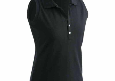 JN159-Damen-Elastic-Polo-schwarz